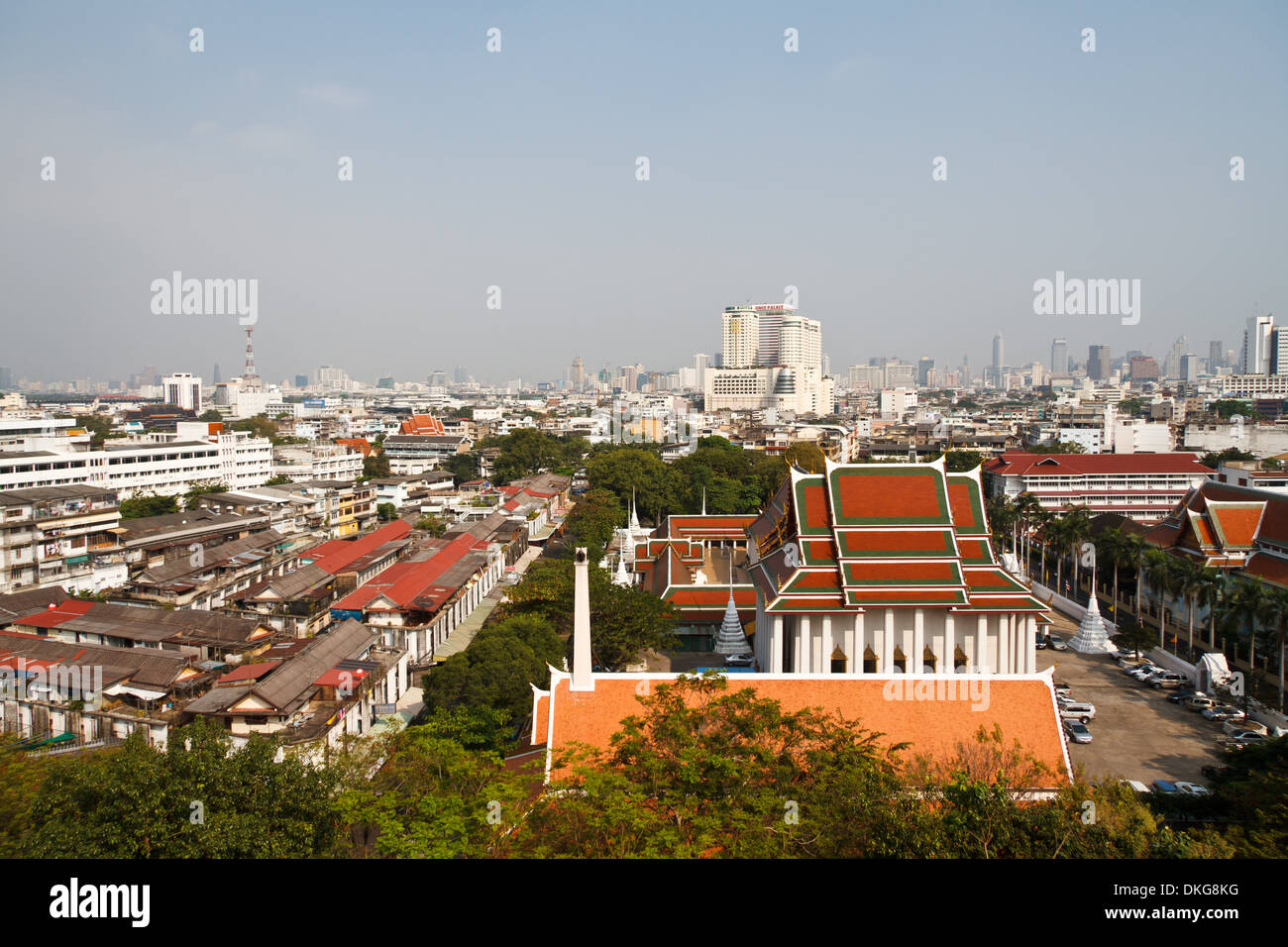 Vue sur la ville, Bangkok, Thailande, Asie Banque D'Images