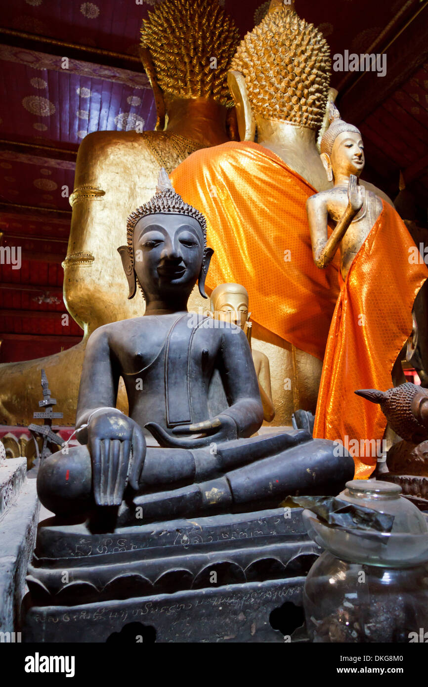 Statue de Bouddha de Temple Banpakham, Luang Prabang, Laos, Asie Banque D'Images