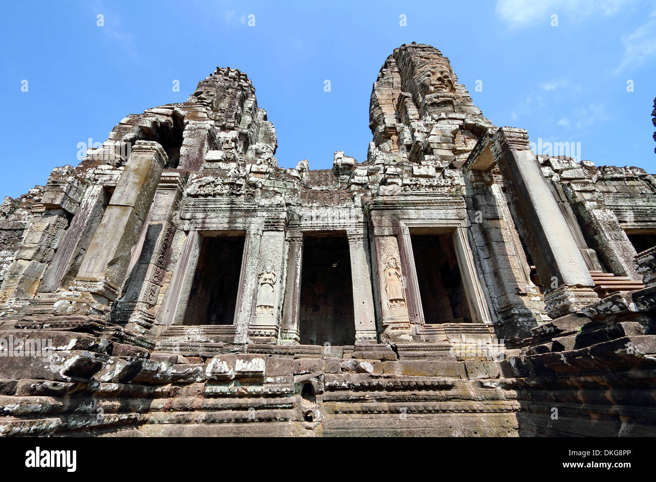 Temple Bayon, Angkor Wat, Angkor, Cambodge, Asie Banque D'Images