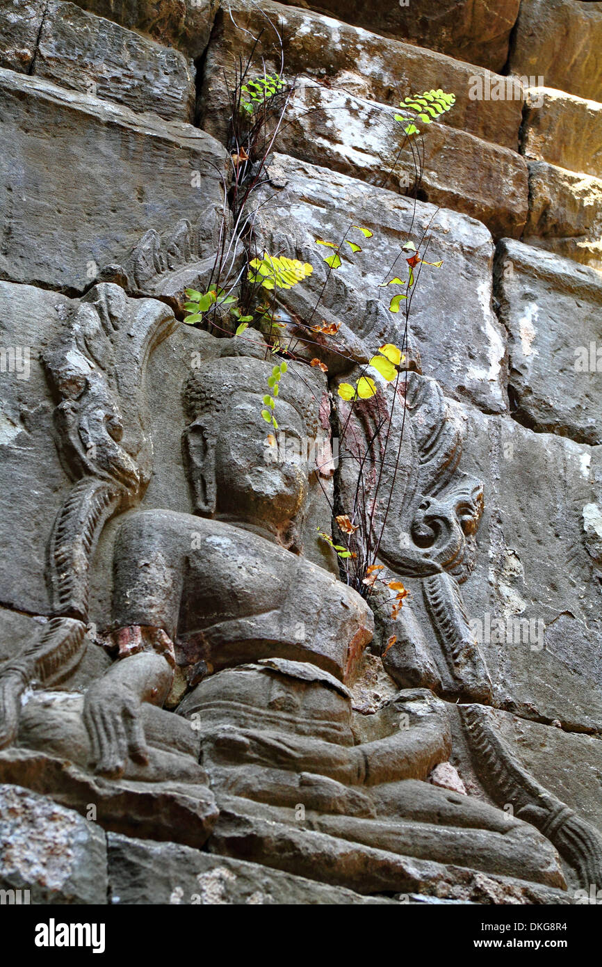 Temple Preah Pithu, Angkor, Cambodge, Asie Banque D'Images