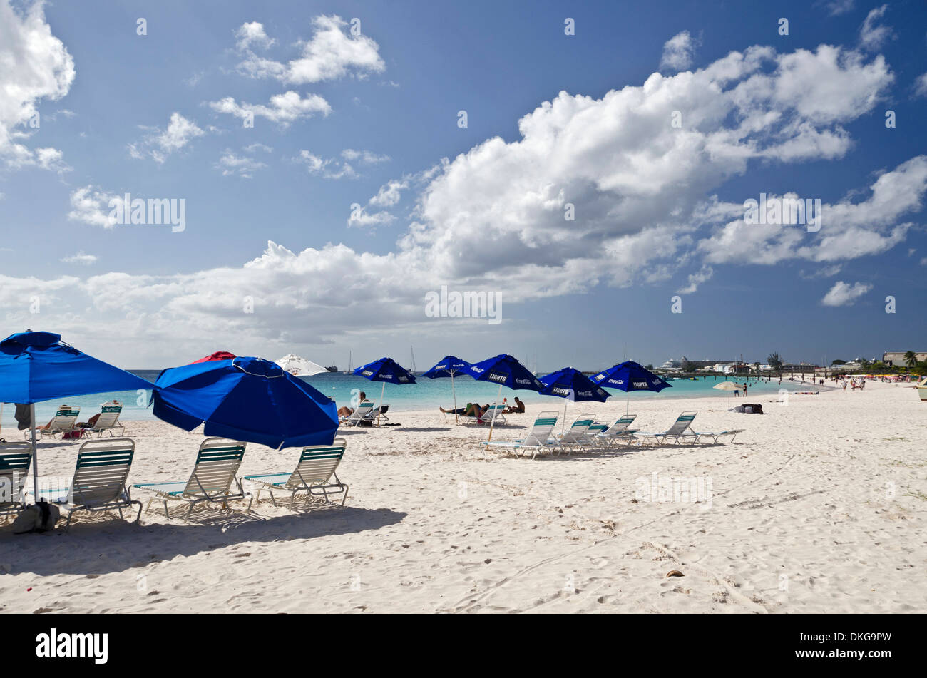 Carlisle Bay, Barbadis, Petites Antilles, dans les Caraïbes, l'Amérique Banque D'Images