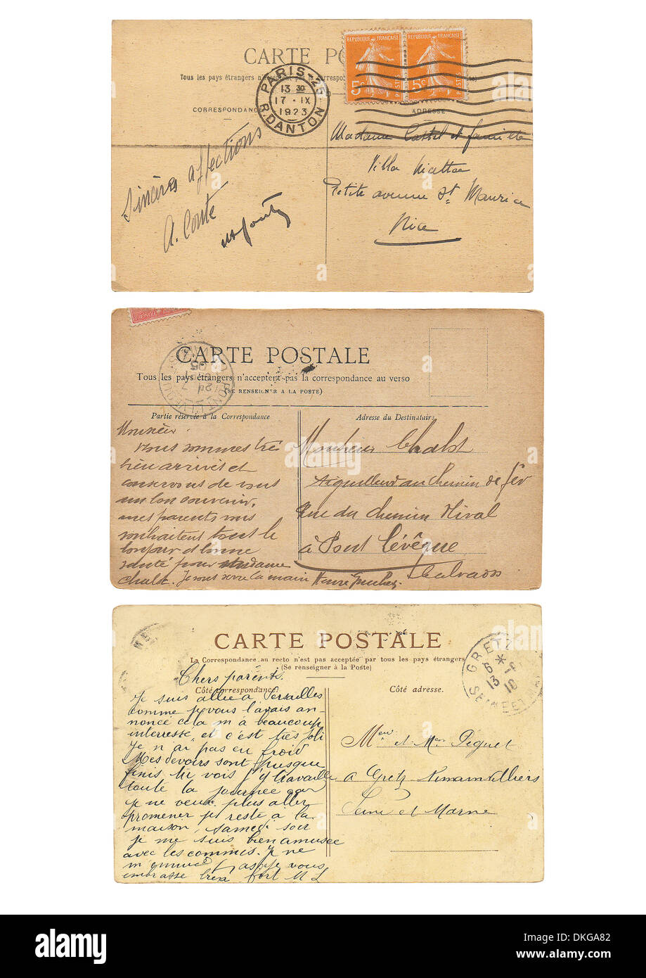 Carte postale Vintage background Banque D'Images