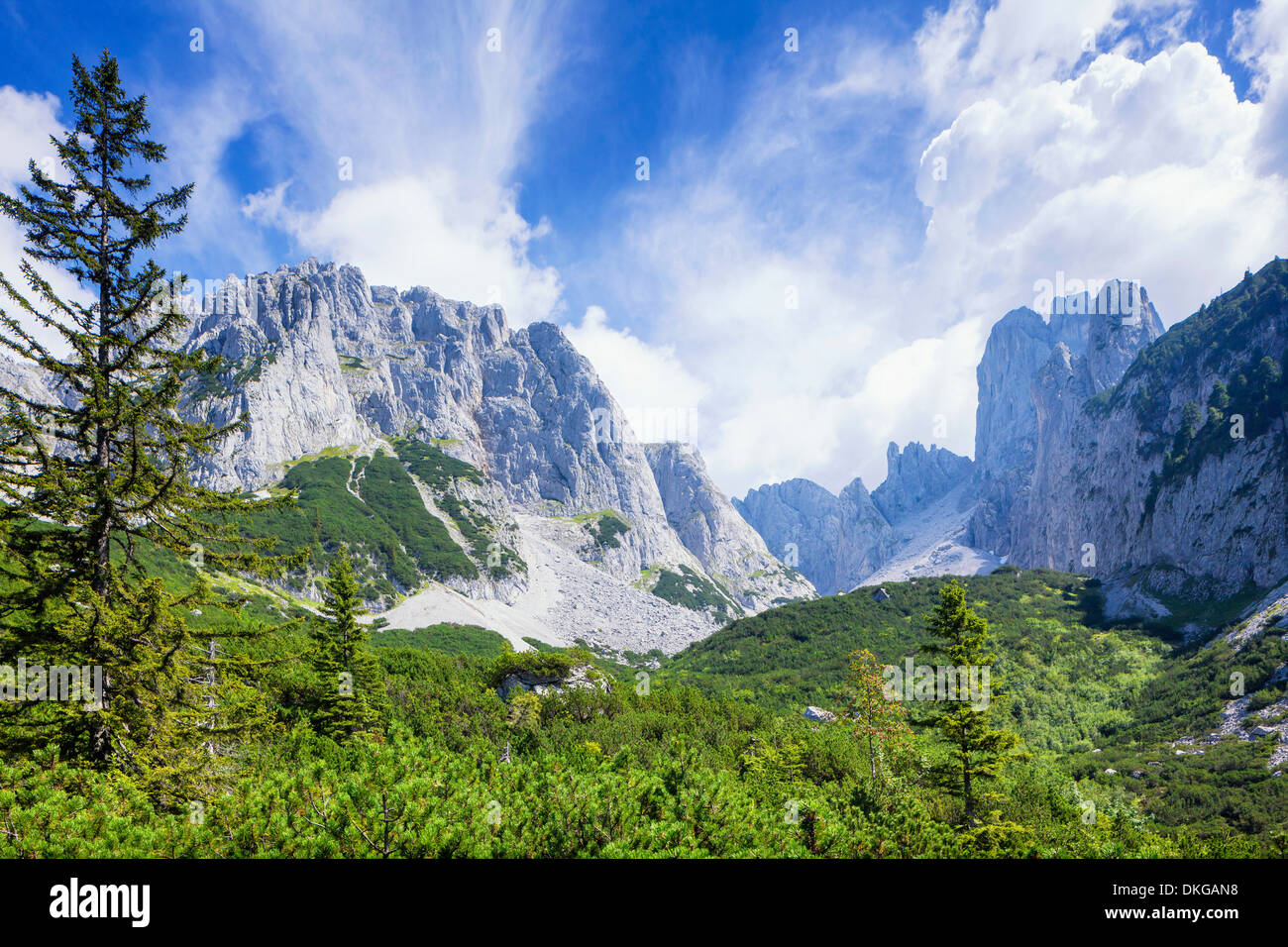 Vue de l'Bischofsmuetze, Salzburg, Autriche Etat Banque D'Images