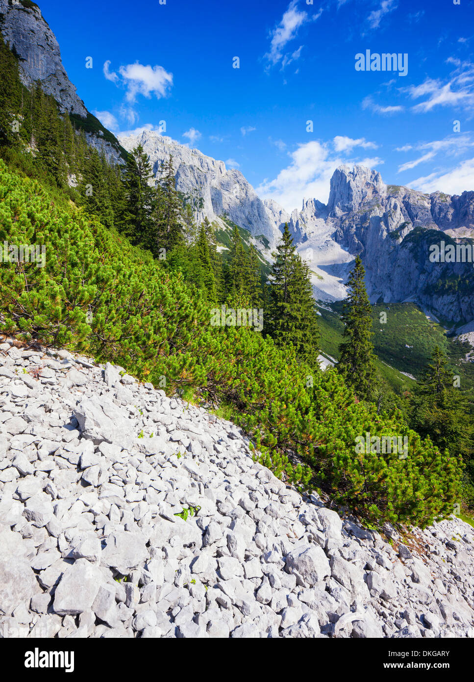 Vue de l'Bischofsmuetze, Salzburg, Autriche Etat Banque D'Images