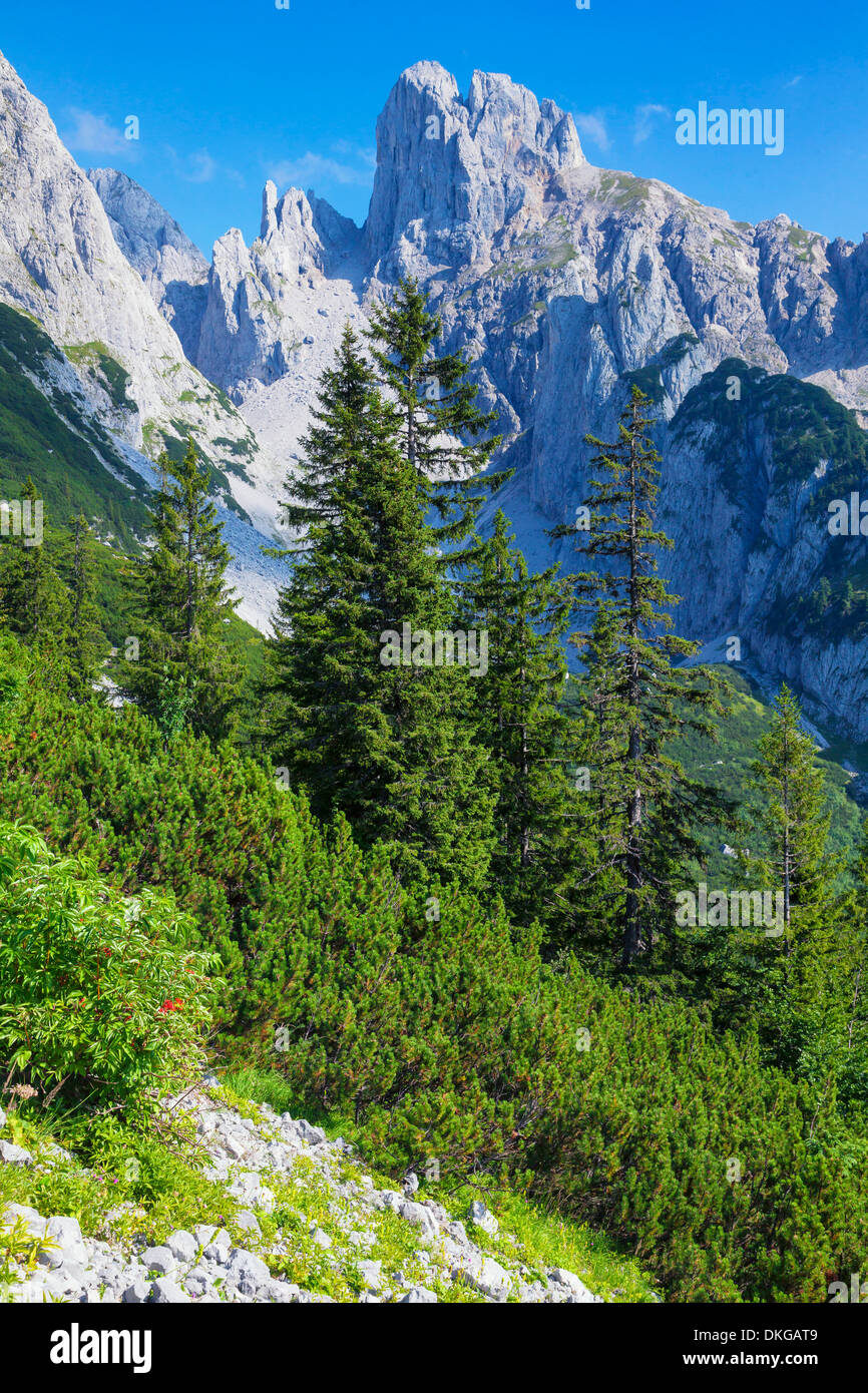 Vue de l'Bischofsmuetze, Salzburg, Autriche Etat Banque D'Images