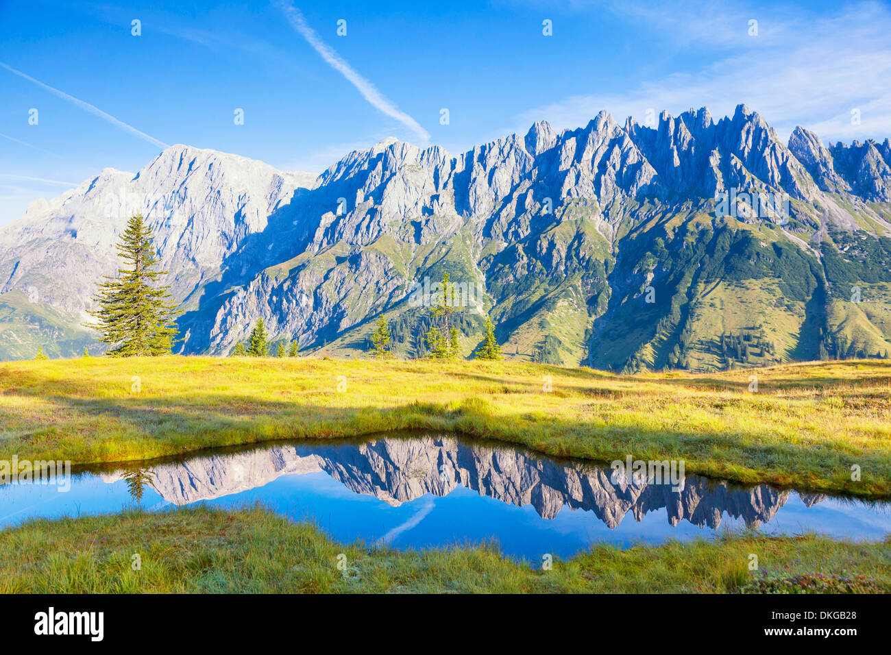 Lac de montagne à l'état de Salzbourg, Hochkoenig, Autriche Banque D'Images