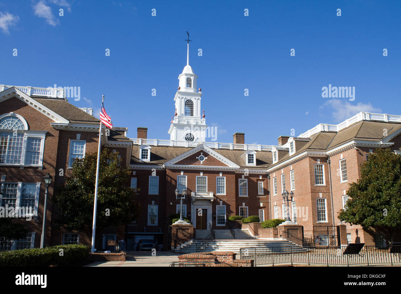 Capitale de l'état du Delaware bâtiment situé dans la ville de Dover, DE. Banque D'Images