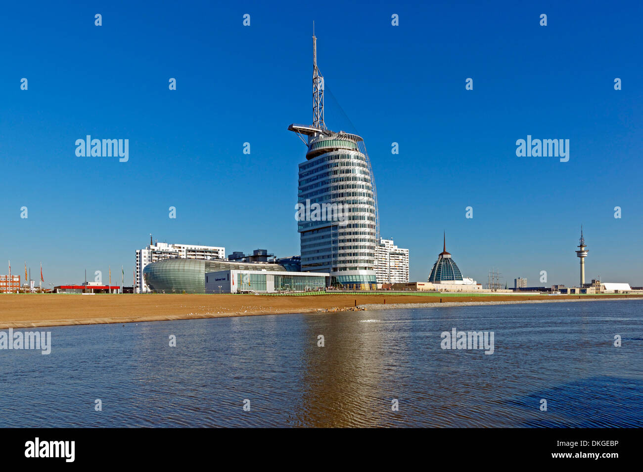 Atlantic Hotel Sail City, Klimahaus et centre de conférence, Bremerhaven, Germany, Europe Banque D'Images