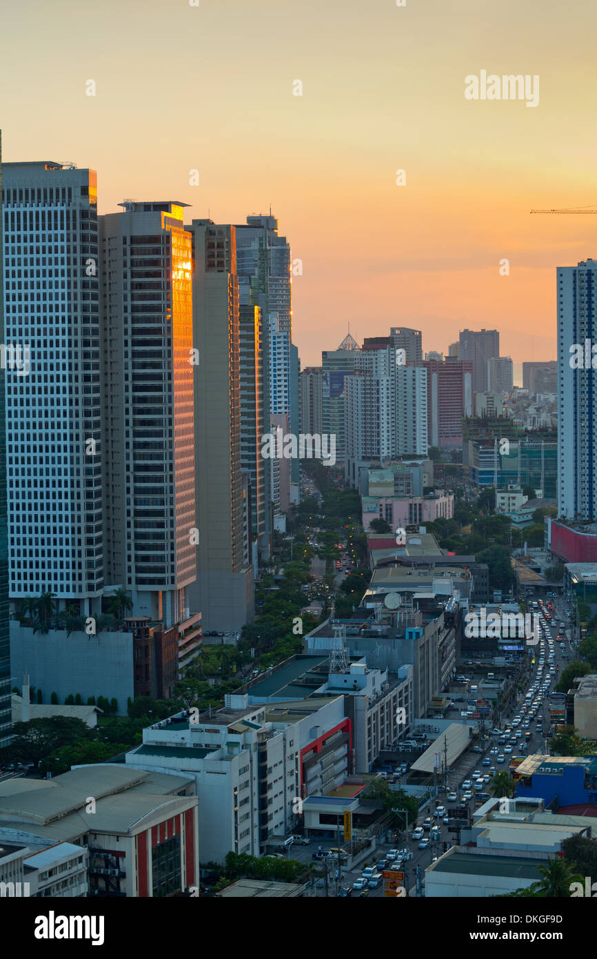 La ville de Makati, Manila, Luzon, Philippines, Asie Banque D'Images