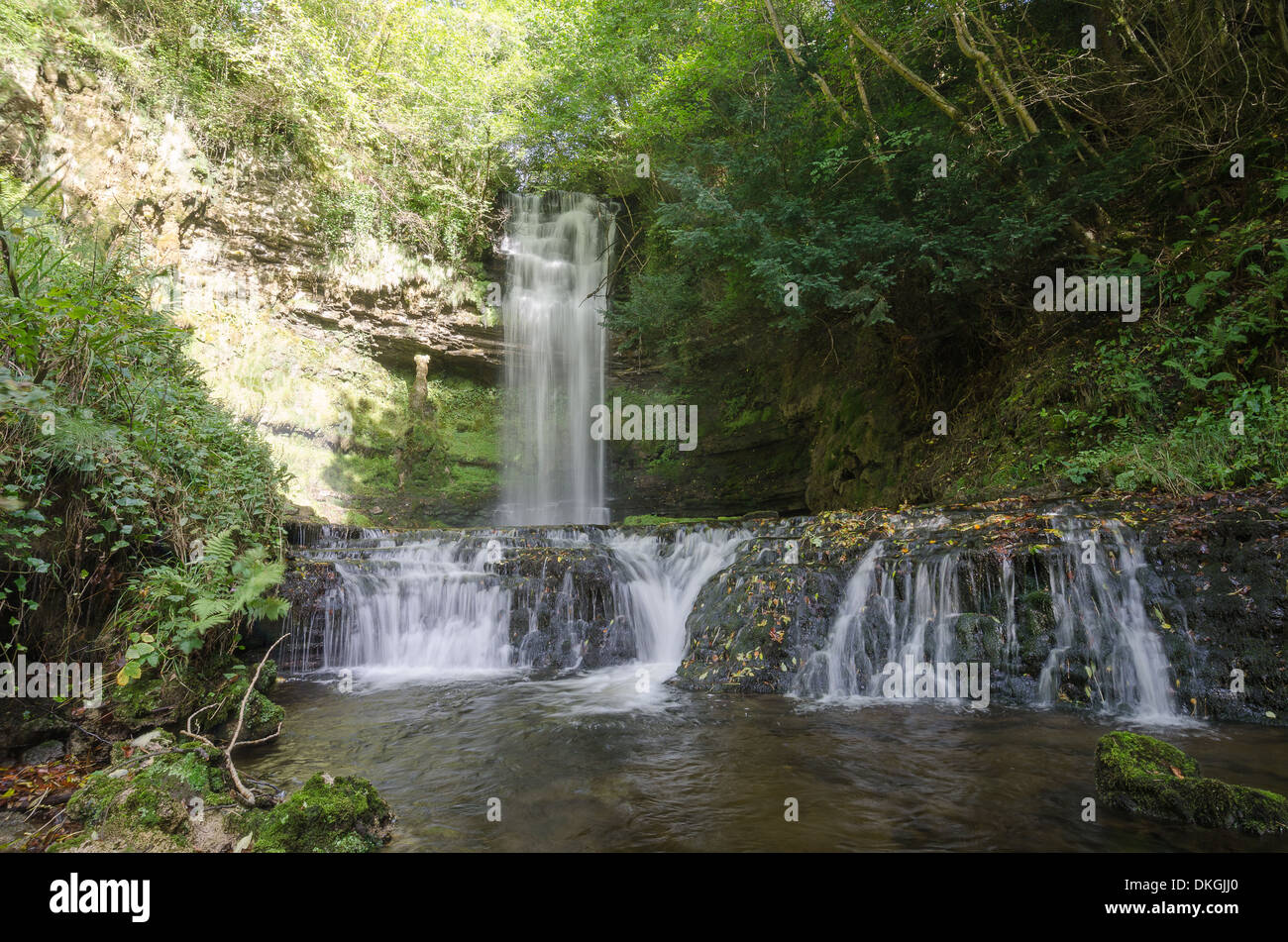 Cascade de Glencar, Irlande Banque D'Images