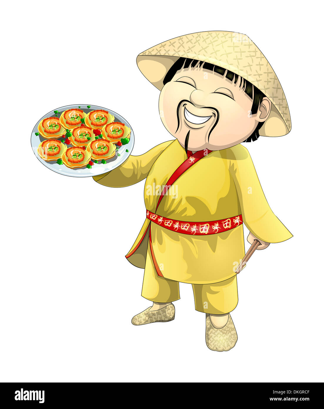 Le cuisinier en chef du restaurant vietnamien Banque D'Images