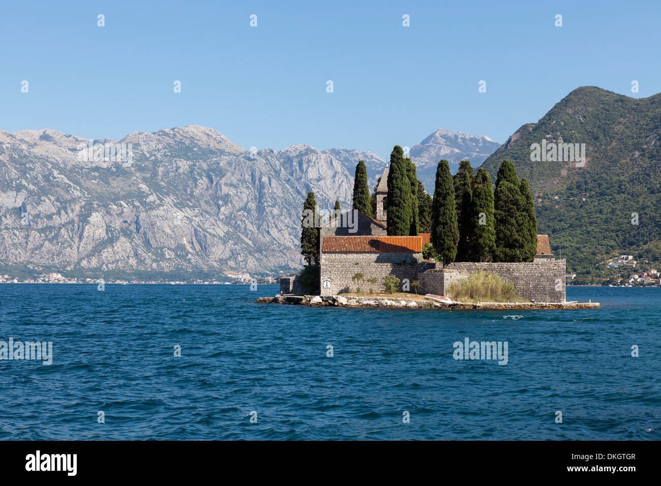 St George's Island, dans la baie de Kotor, site classé au Patrimoine Mondial de l'UNESCO, le Monténégro, Europe Banque D'Images
