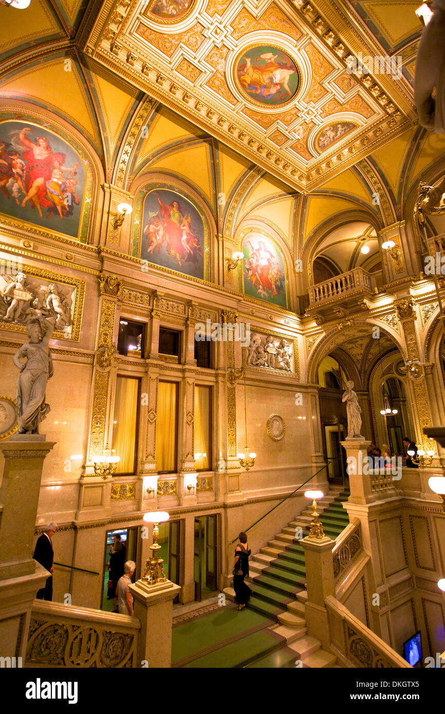 Maison de l'Opéra de Vienne, Vienne, Autriche, Europe Banque D'Images