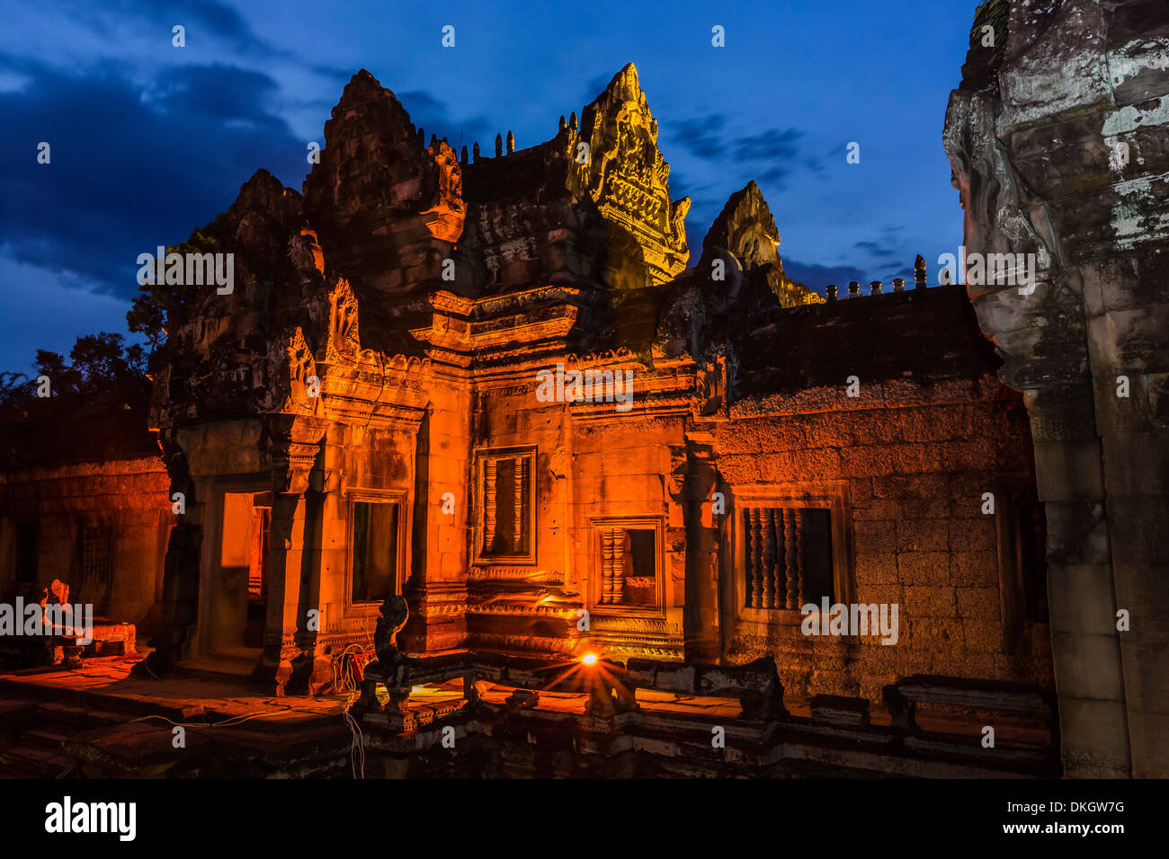 Banteay Samre Temple, Angkor, Site du patrimoine mondial de l'UNESCO, la Province de Siem Reap, Cambodge, Indochine, Asie du Sud, Asie Banque D'Images
