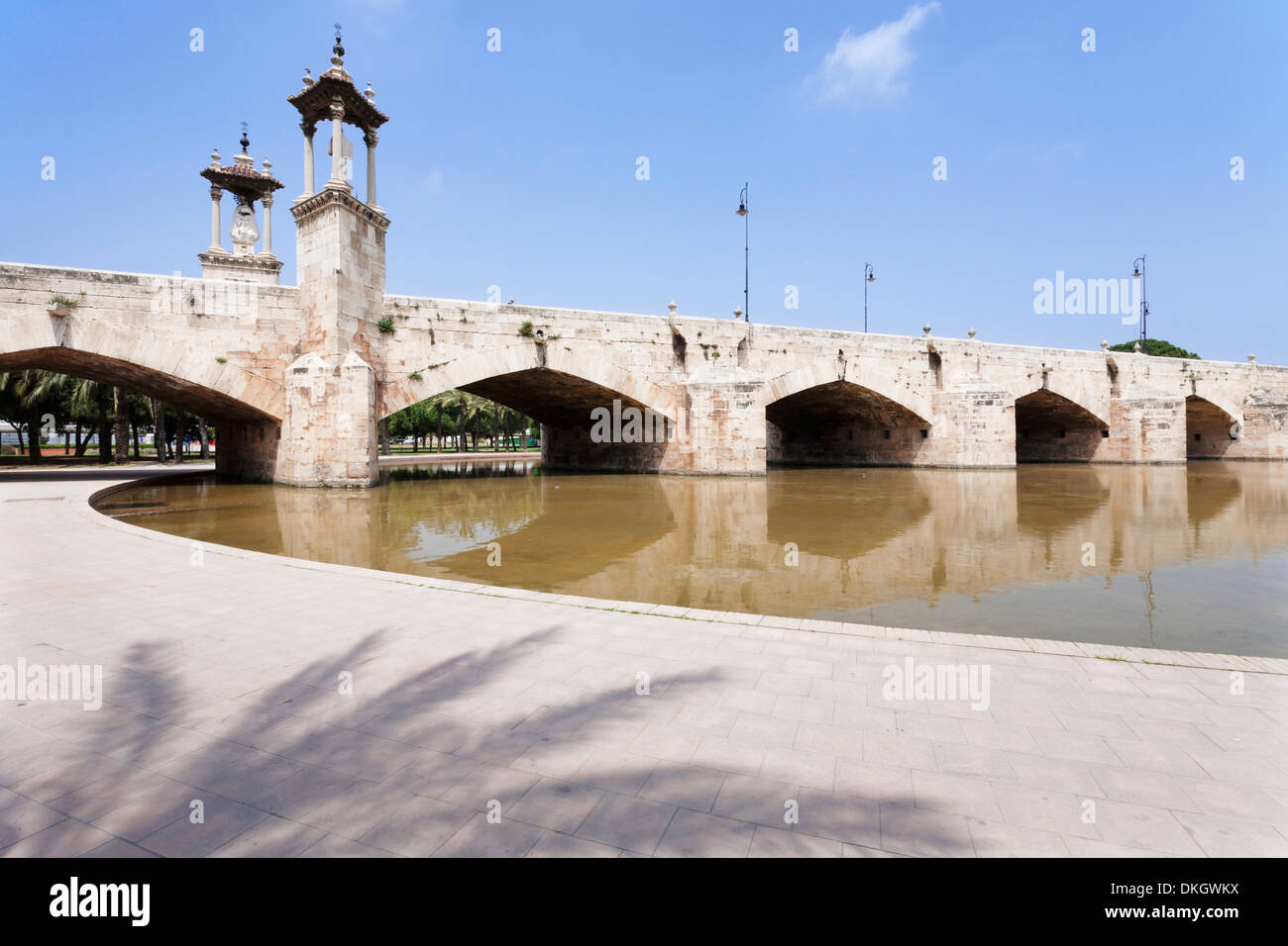 Pont Puente del Real, Valence, Comunidad Valencia, Espagne, Europe Banque D'Images