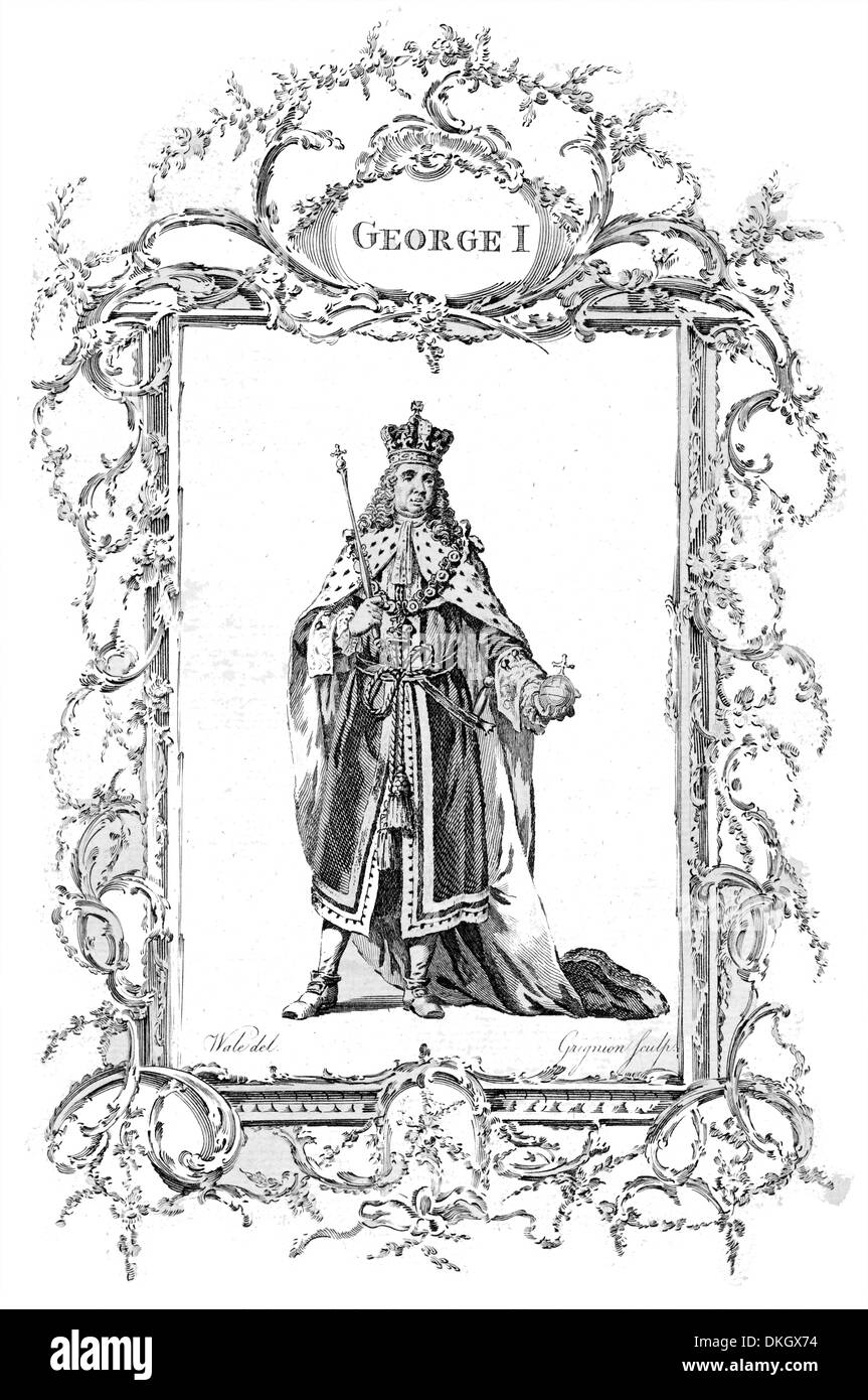 Le Roi George I de Grande-Bretagne et l'Irlande Banque D'Images