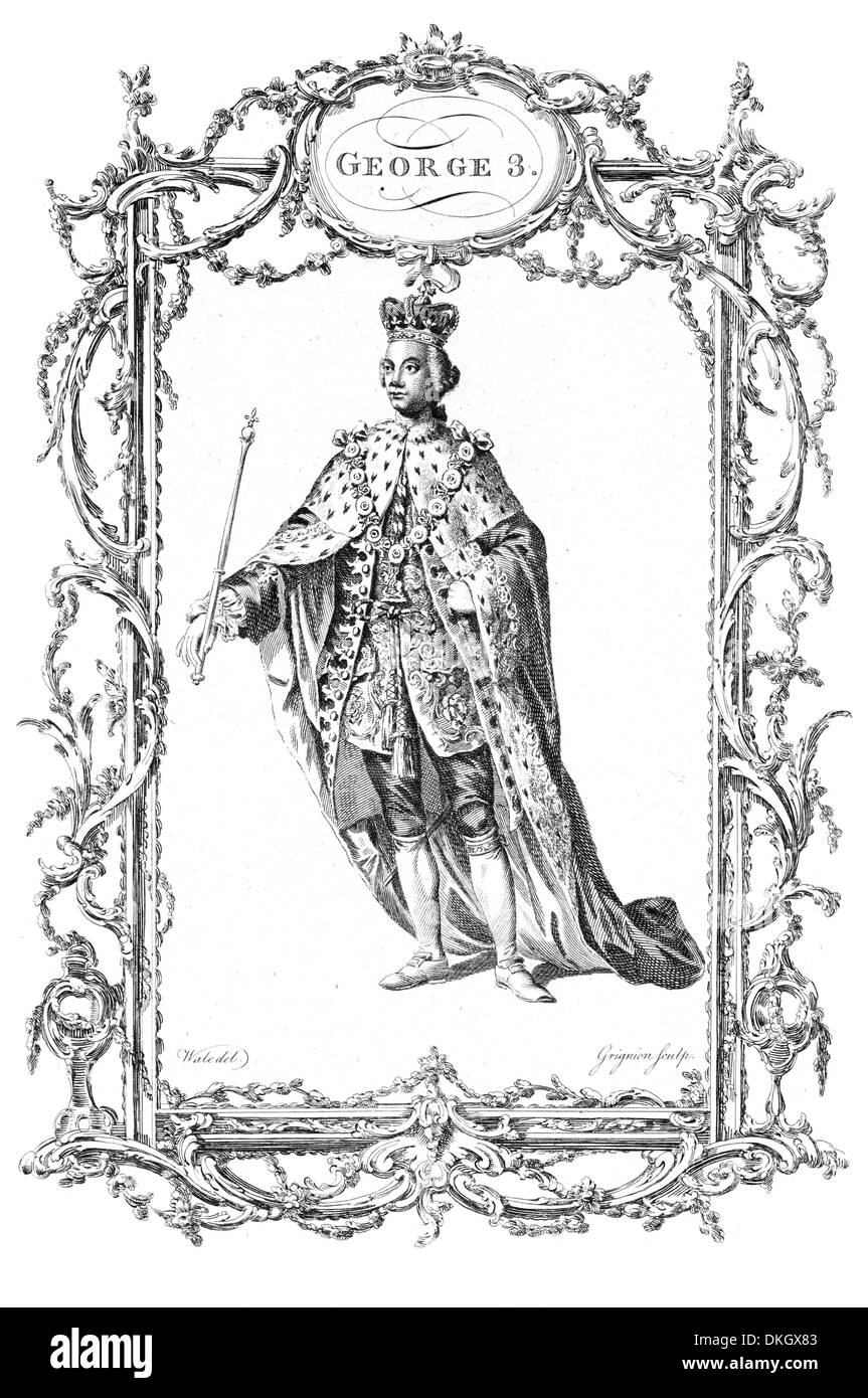 Le roi George III de Grande-Bretagne Banque D'Images