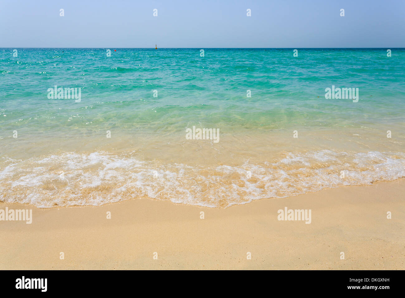 La plage de Jumeirah, Dubai, Émirats arabes unis, Moyen Orient Banque D'Images