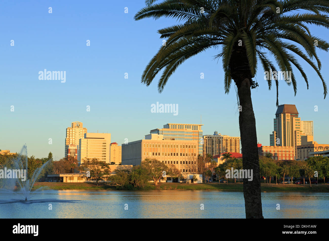 Mirror Lake, St. Petersburg, Tampa, Floride, États-Unis d'Amérique, Amérique du Nord Banque D'Images