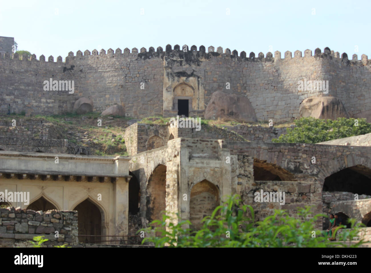 La Golconda Fort Banque D'Images