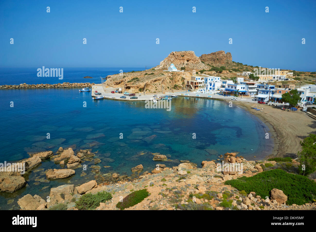Plage de Finiki, Karpathos, Dodecanese, îles grecques, Grèce, Europe Banque D'Images