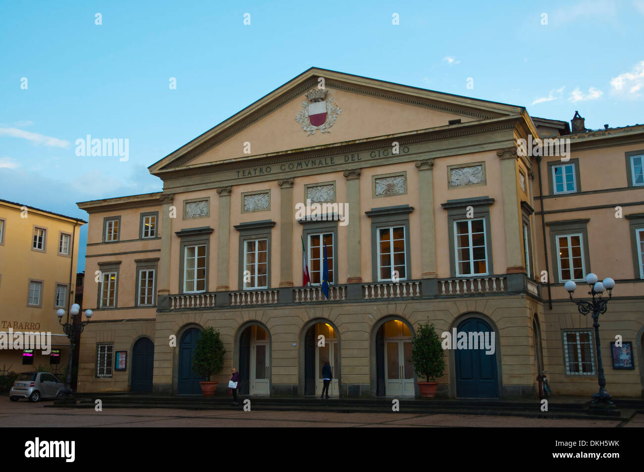 Teatro del Giglio theatre vieille ville ville de Lucques région Toscane Italie Europe Banque D'Images