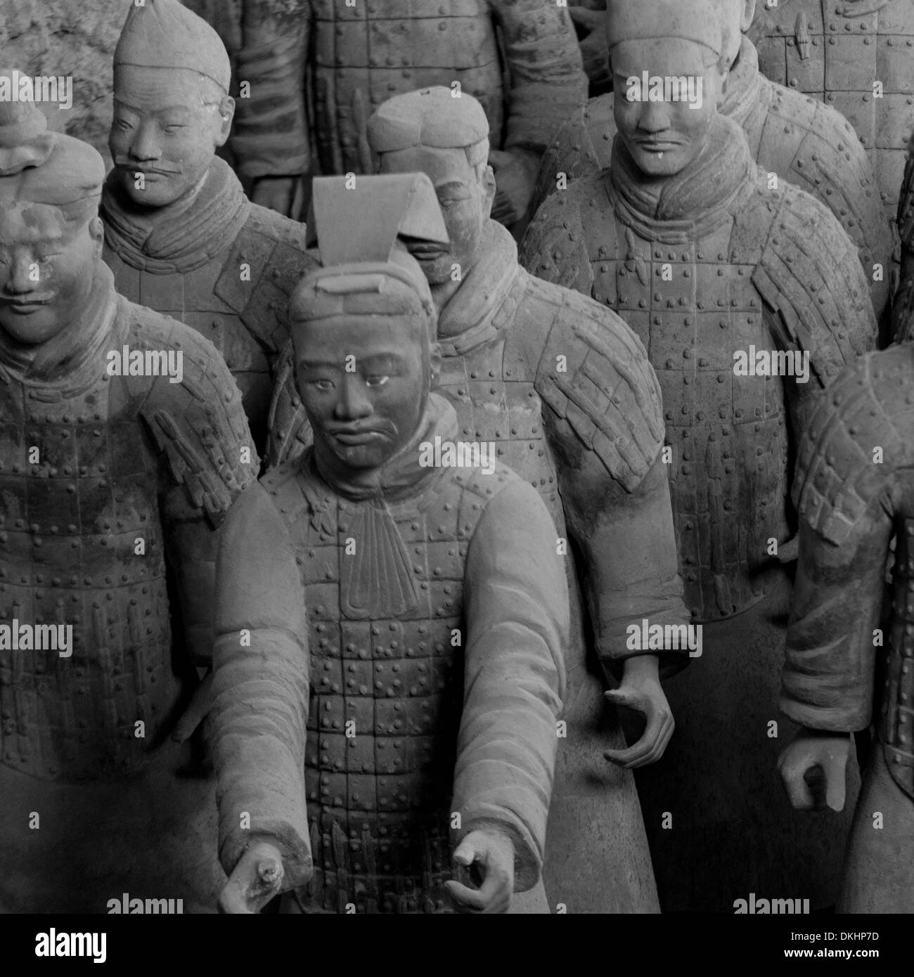 Échecs Chinois Guerriers Terre Cuite - Style Chinois