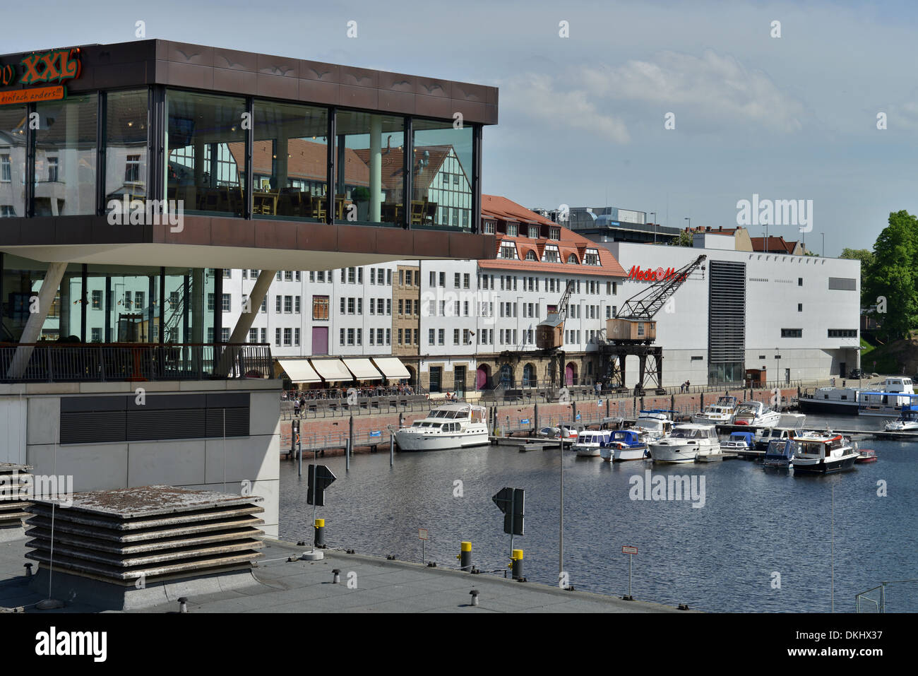 Tempelhofer Hafen, Tempelhof, Berlin, Deutschland Banque D'Images