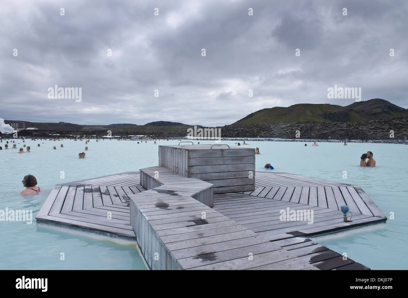 Blue Lagoon Resort, Svartsengi, l'Islande, le nord de l'Europe Banque D'Images