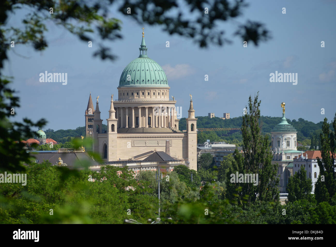 Nikolaikirche, Alter Markt, Potsdam, Brandebourg, Allemagne Banque D'Images