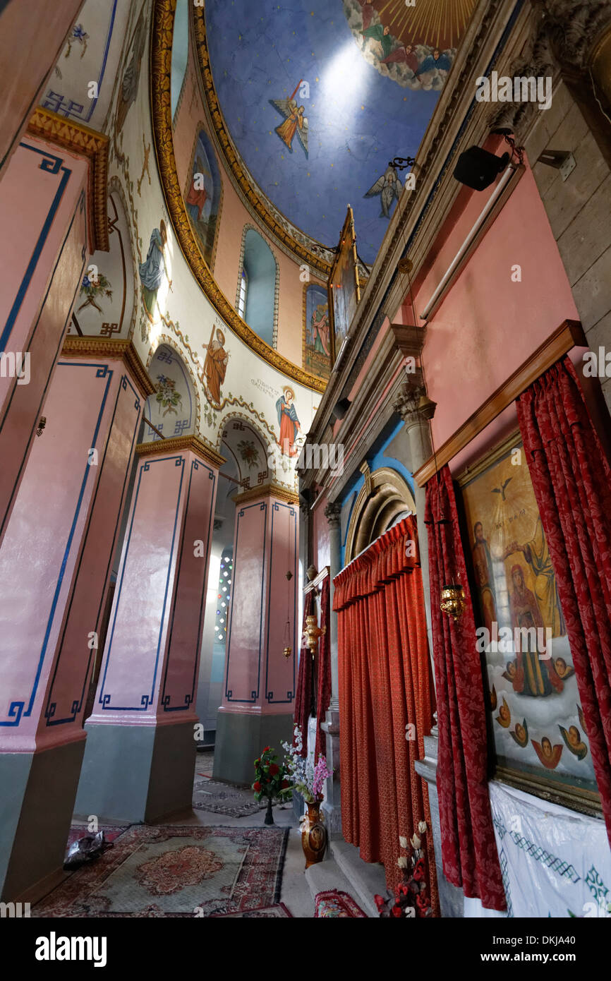 Israël, l'Eglise orthodoxe éthiopienne (Debra Bassan) dans l'ouest de Jérusalem Banque D'Images