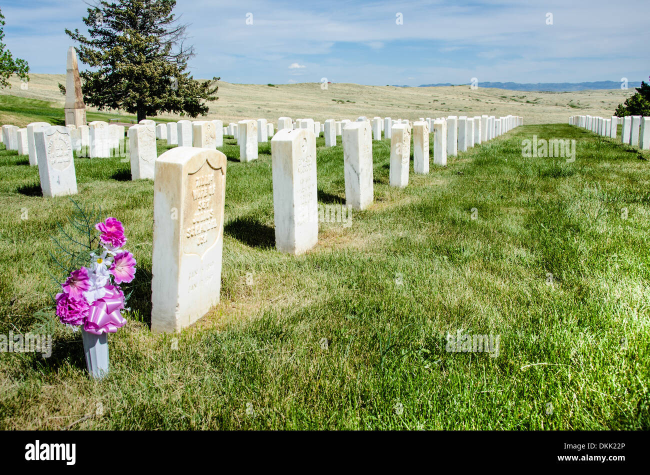 Custer National Cemetery Banque D'Images