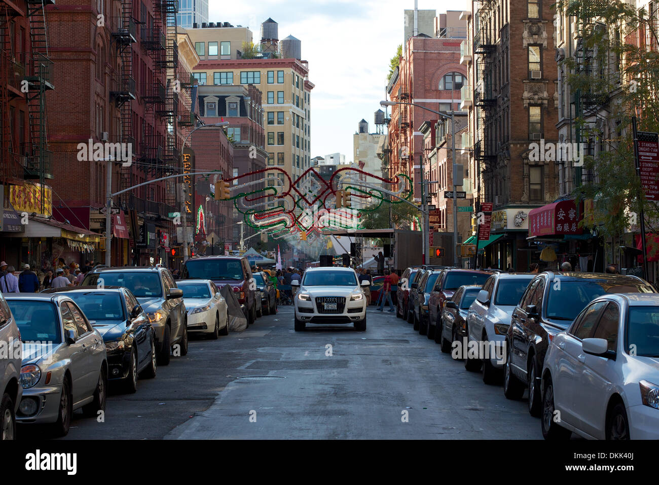 Animation sur Grand Street dans la petite Italie domaine de Manhattan pendant le festival de San Gennaro en 2012 à New York, NY, USA. Banque D'Images