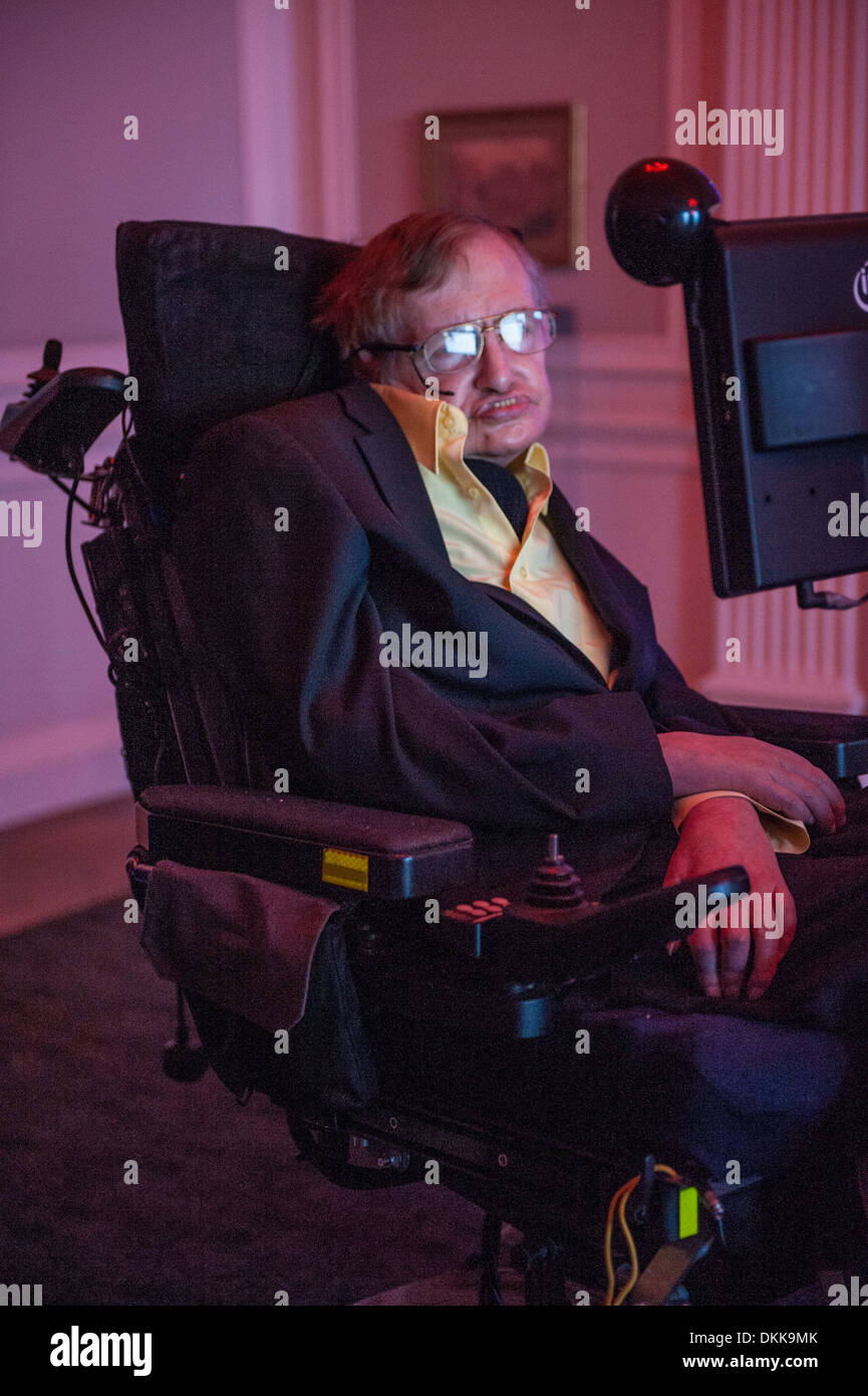 Le professeur Stephen Hawking Banque D'Images