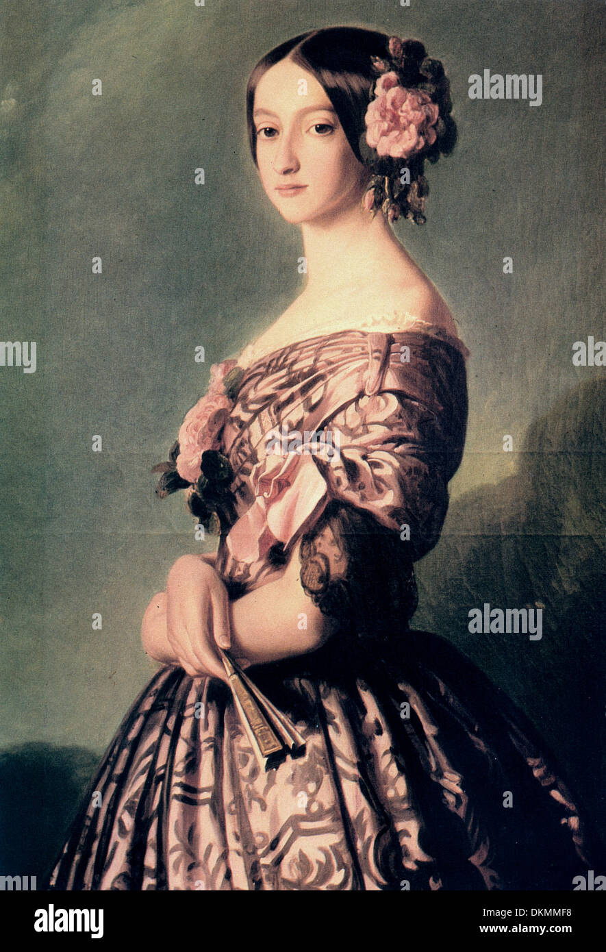 Franz Xaver Winterhalter - Portrait de Princesse de Joinville Banque D'Images