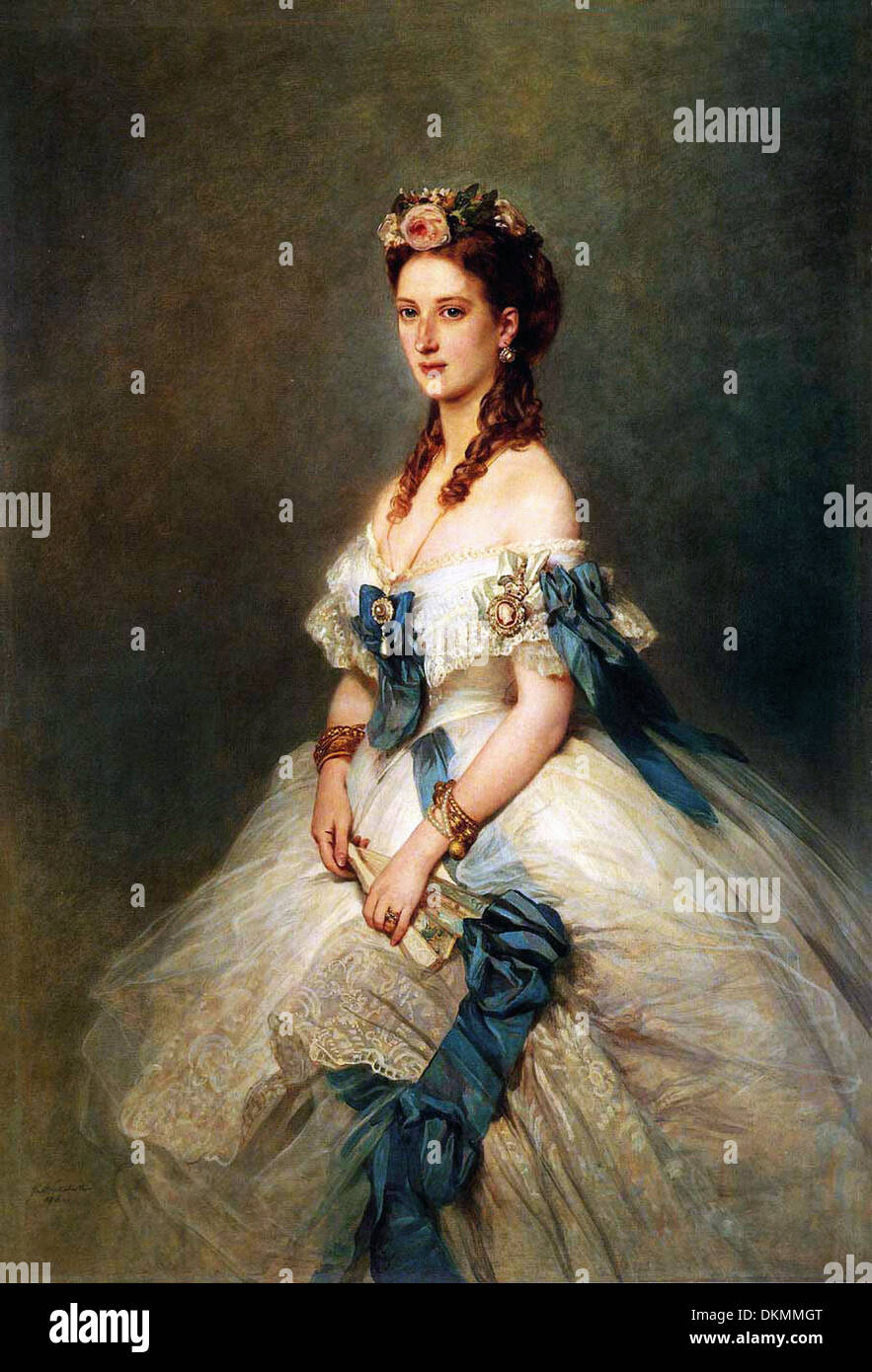 Franz Xaver Winterhalter - Portrait de la princesse de Galles Alexandra Banque D'Images