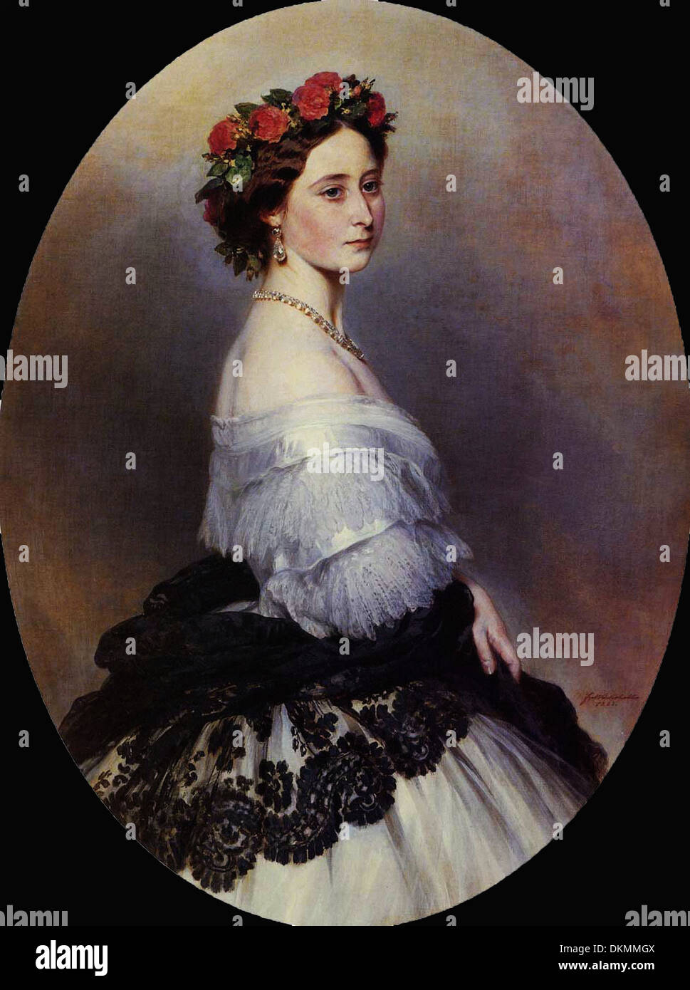 Franz Xaver Winterhalter - Portrait de la princesse Alice Banque D'Images