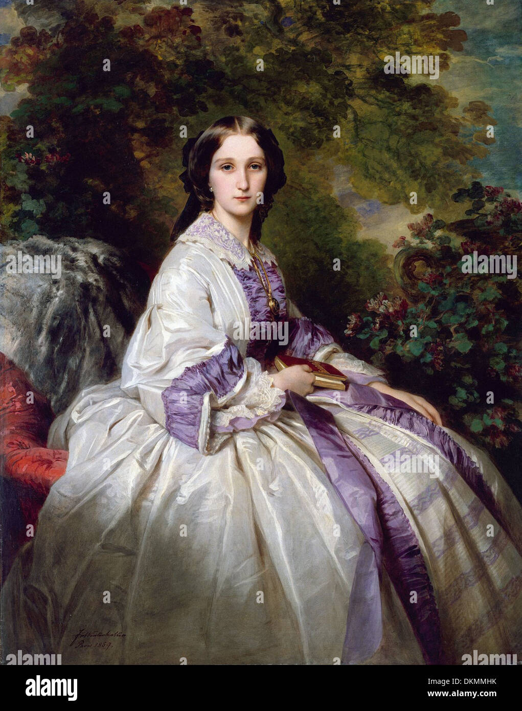 Franz Xaver Winterhalter - Portrait de la Comtesse Alexandre Nikolaevitch Lamsdorff -1859 Banque D'Images