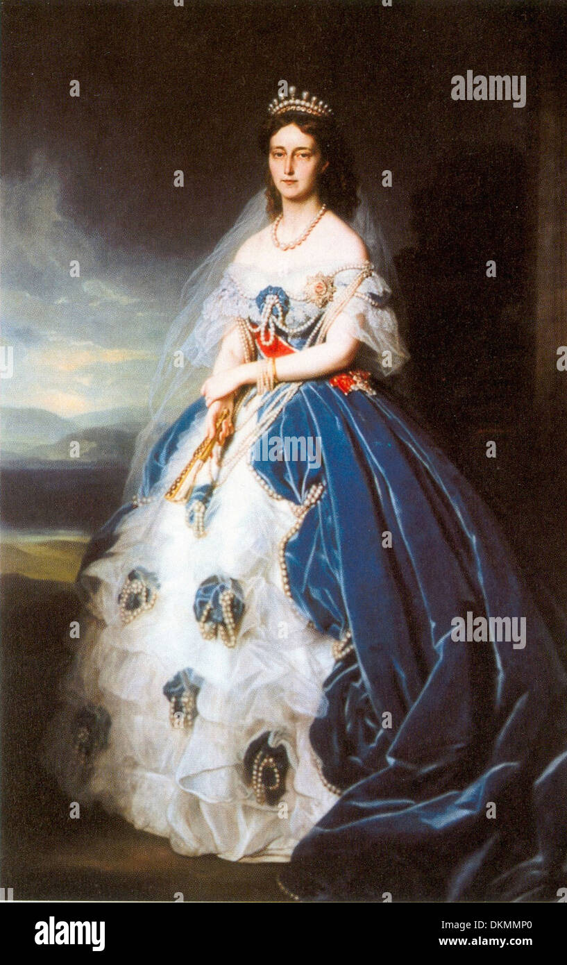 Franz Xaver Winterhalter - Portrait de la reine Olga de Wurtemberg Banque D'Images