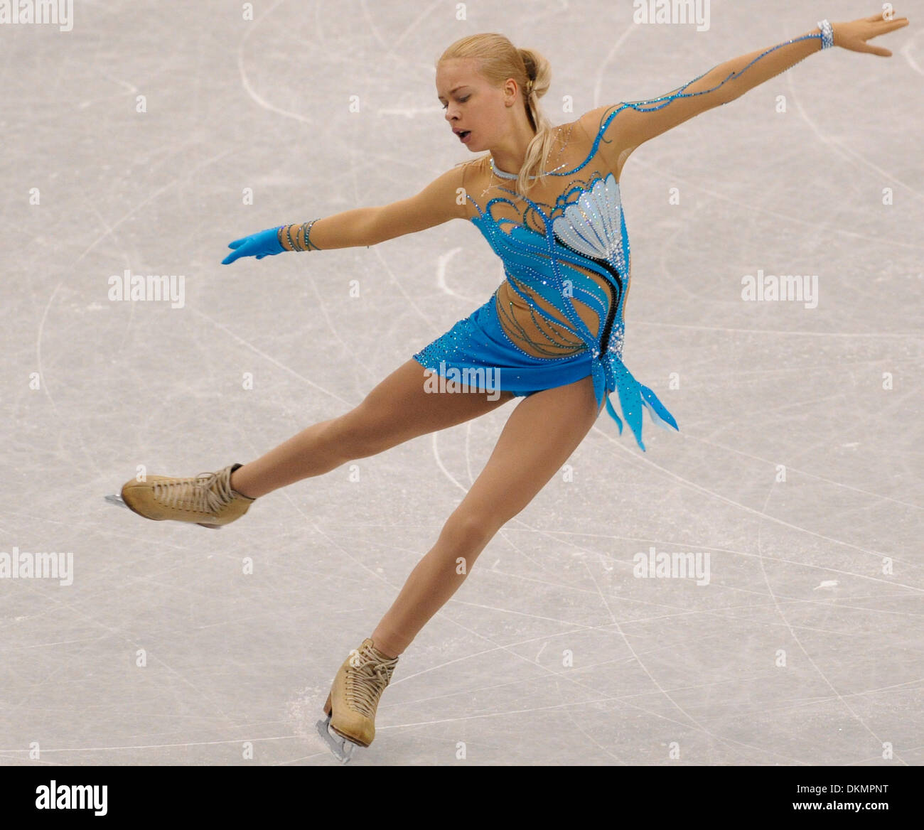 Fukuoka, Japon. 7 Décembre, 2013. Anna Pogorilaya de Russie effectue au cours de la féministe de patinage libre du ISU Grand Prix of Figure Skating Final à Fukuoka, Japon, le 7 décembre 2013. Credit : Stringer/Xinhua/Alamy Live News Banque D'Images