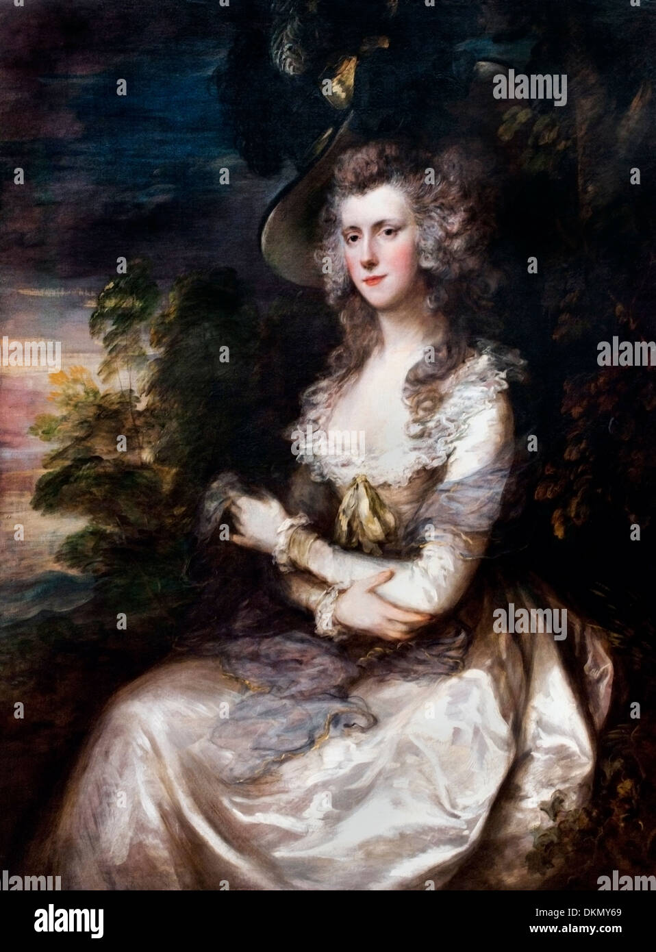 Mme. THOMAS HIBBERT (1786) Thomas Gainsborough (1727-1788) English Banque D'Images