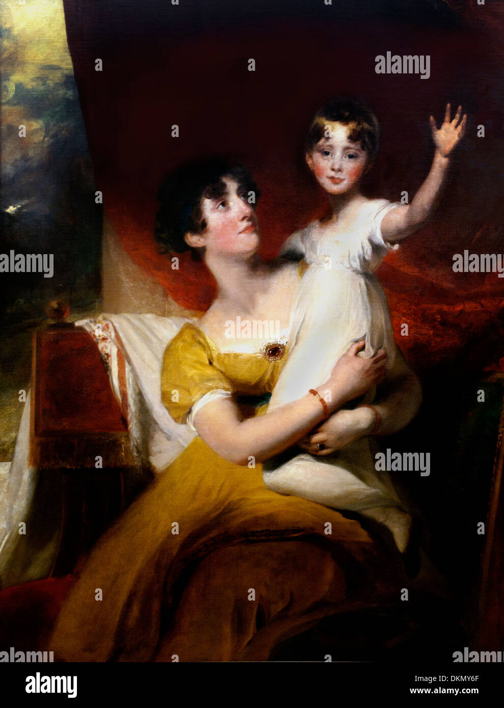 Lade Orde avec sa fille Anne 1810 Thomas Lawrence 1769/1830 English Banque D'Images