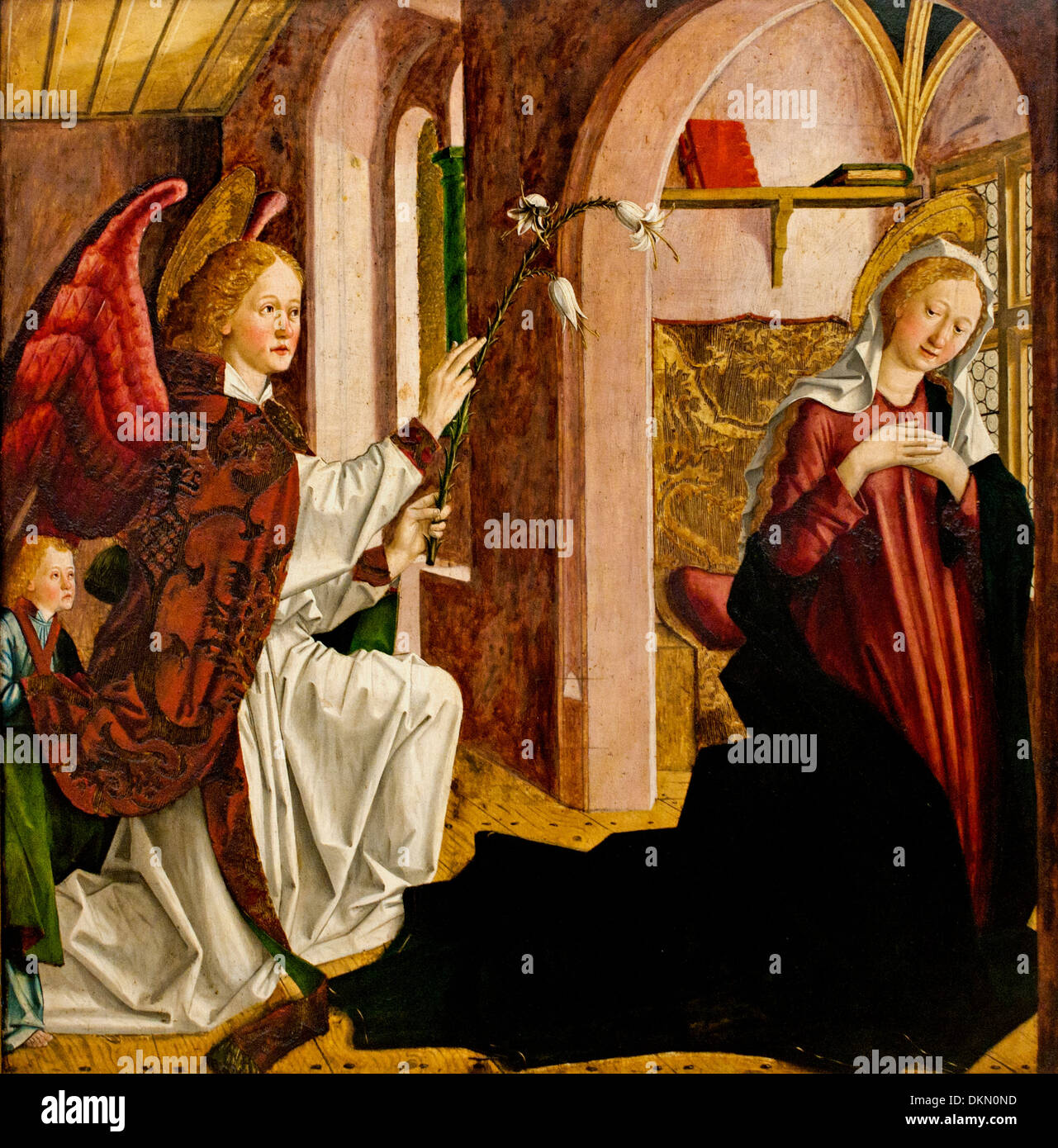 Verkündigung une Maria - annonciation à Marie de Michael Pacher Allemand Allemagne 1435-1498 Banque D'Images