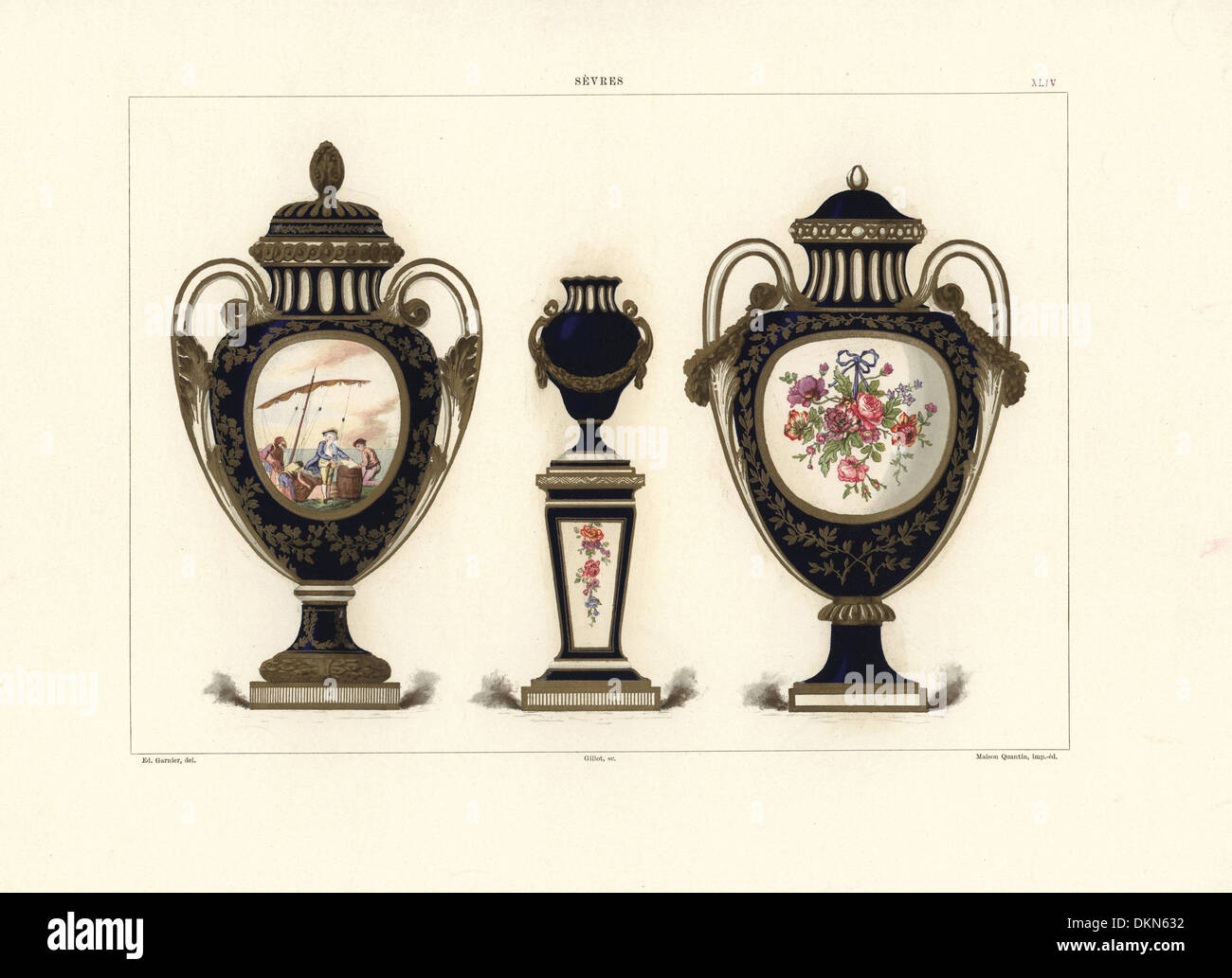 Porcelaine de sevres vases Banque de photographies et d’images à haute