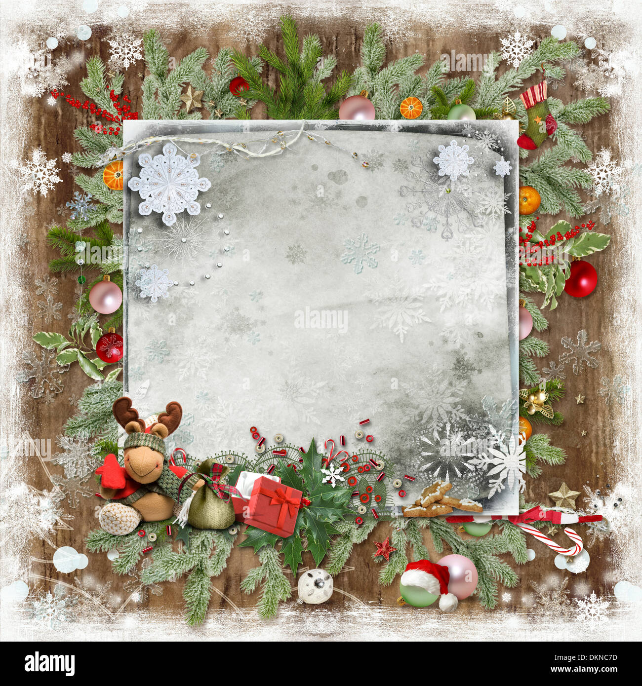 Carte de Noël et Nouvel An Photo Stock Alamy