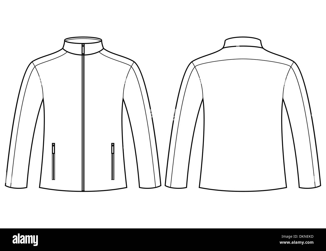 Illustration d'un sportswear isolé sur fond blanc Banque D'Images