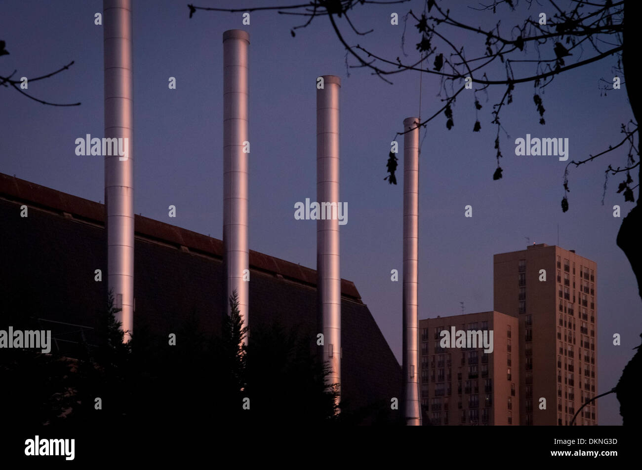 Banlieue parisienne, le quartier de la Croix-Blanche, Vigneux-sur-Seine, Ile-de-France, France. Banque D'Images