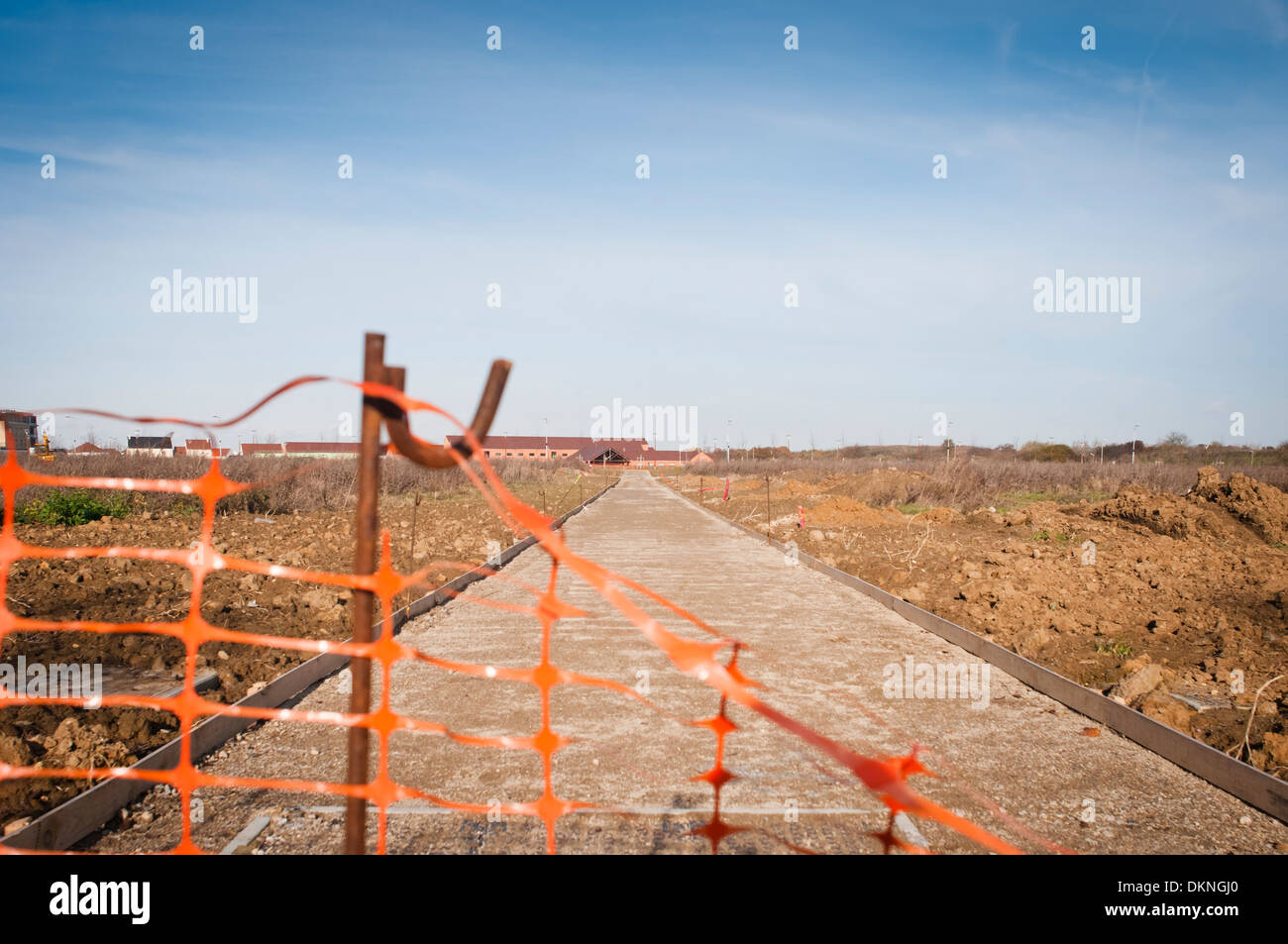 En Construction Lieusaint, Seine et Marne, Ile-de-France, France, Europe Banque D'Images