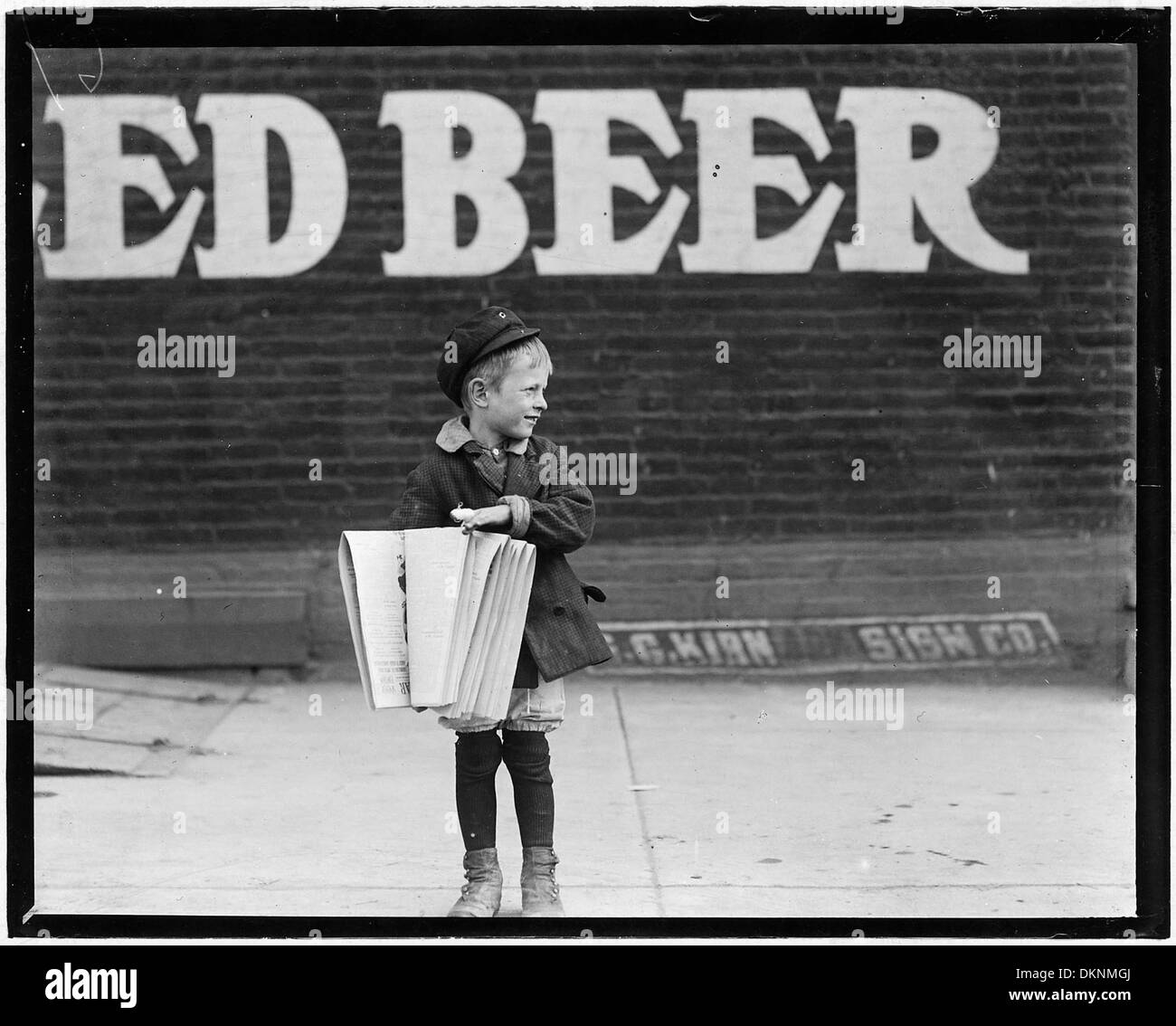 Francis Lance, 5 ans, 41 pouces de haut. Vend régulièrement. Saint Louis, Mo. 523294 Banque D'Images