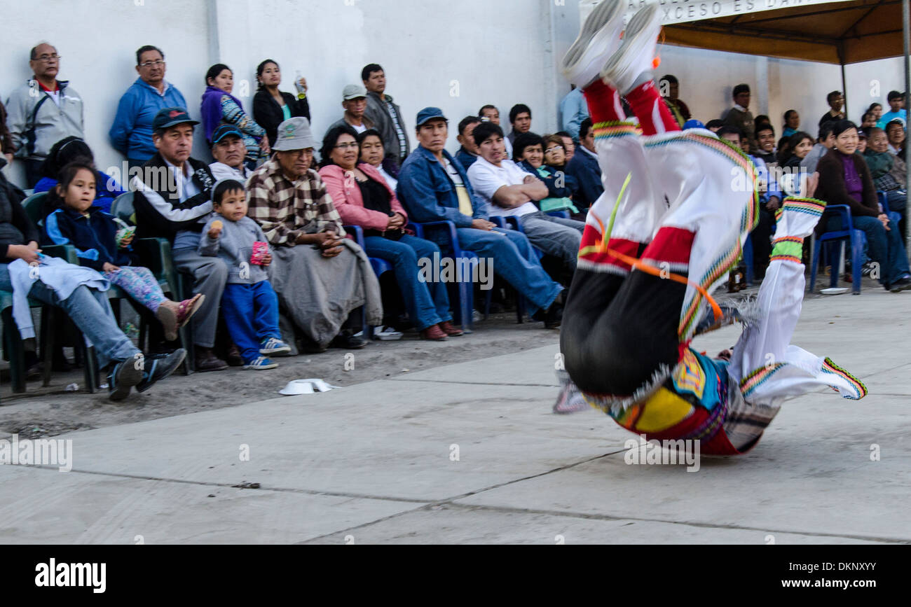 Les danseurs de ciseaux danzantes de tijeras . Patrimoine culturel immatériel par l'unesco. le Pérou. Banque D'Images